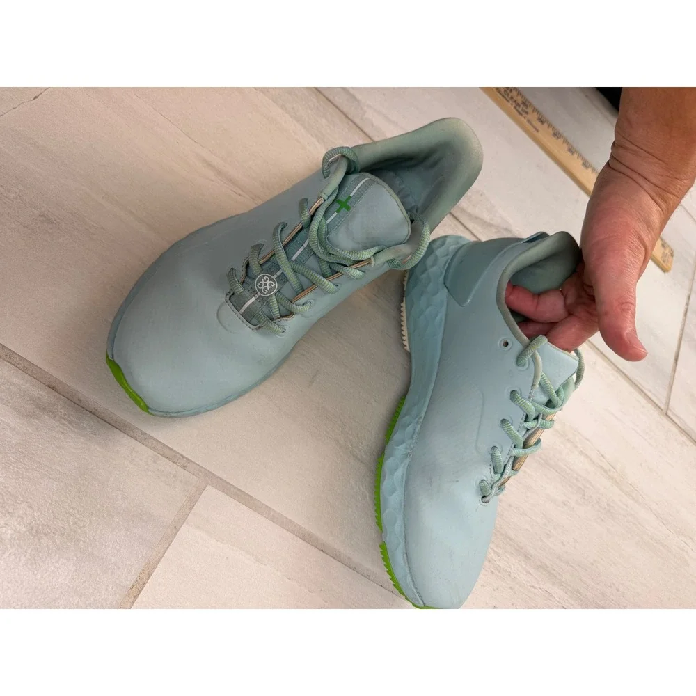 G/FORE MG4+ Golf Shoes Seaglass Light Blue Spikeless G4LF23EF27 Mens 9